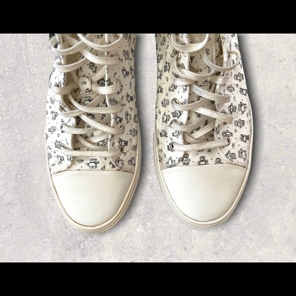 **SOLD** Saint Laurent Robot High Top Sneakers - Picture 5 of 10